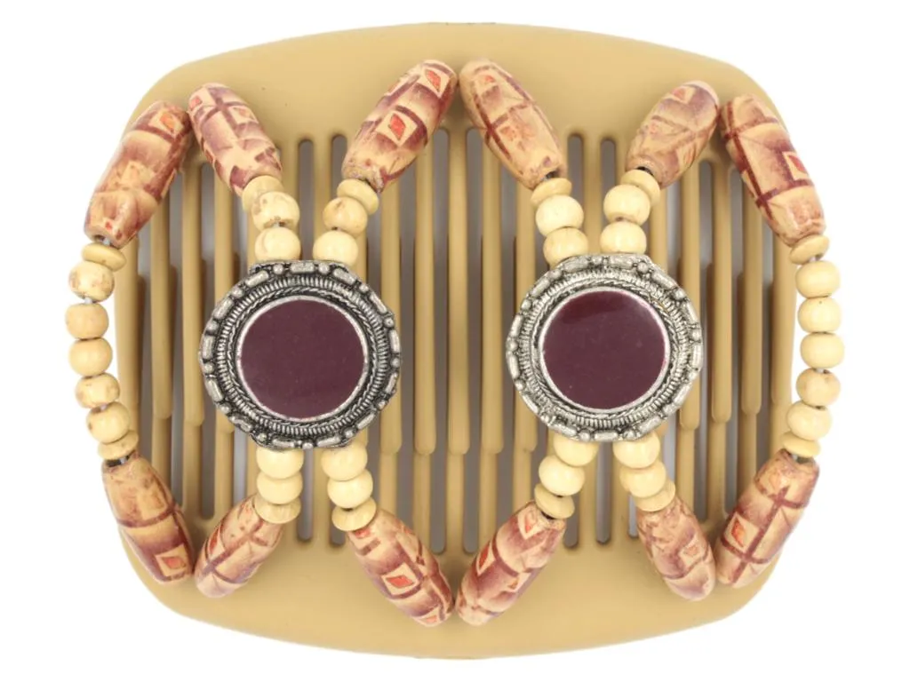 African Butterfly Hair Comb - Gemstone Blonde 20