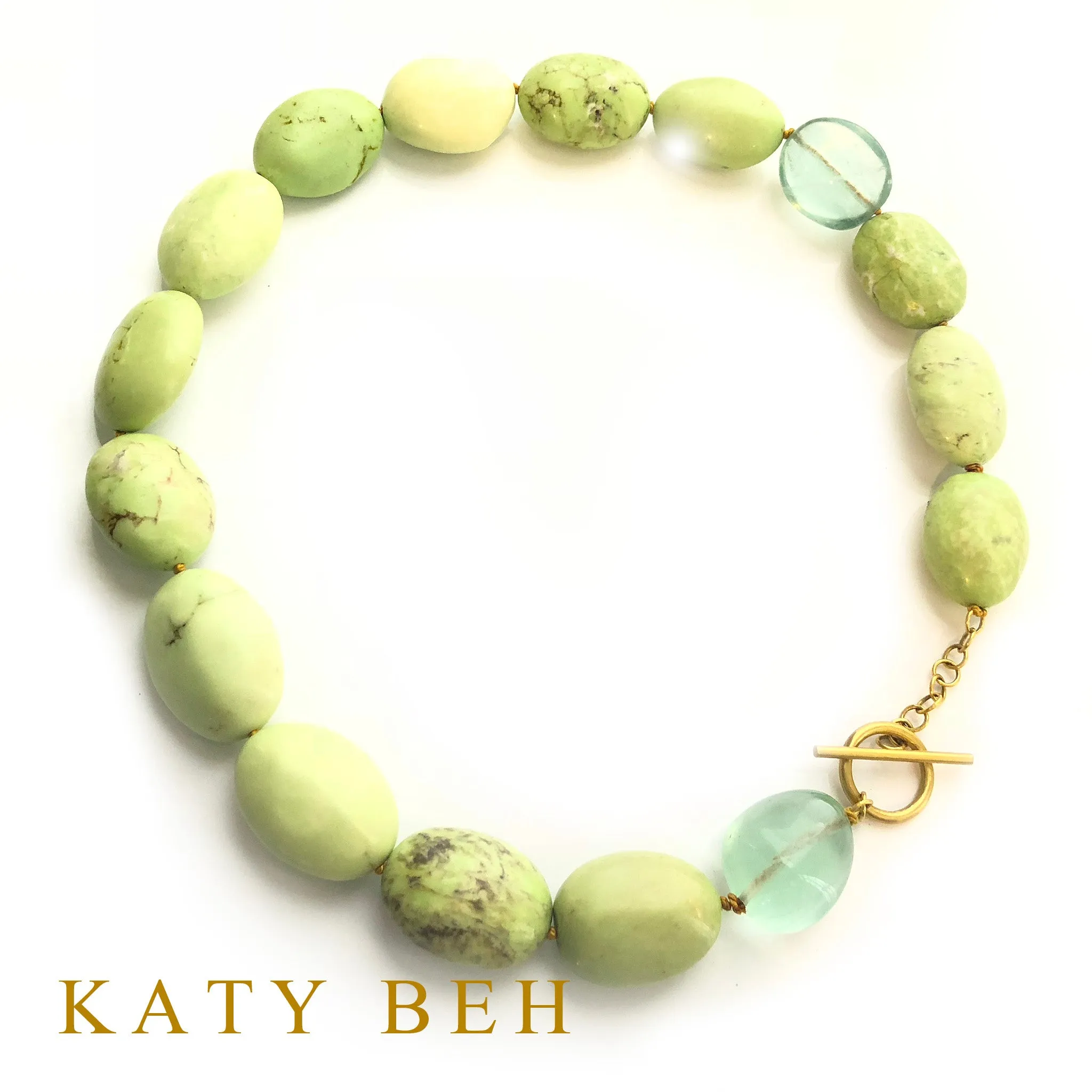 Aimee Gaspeite and Amethyst Necklace