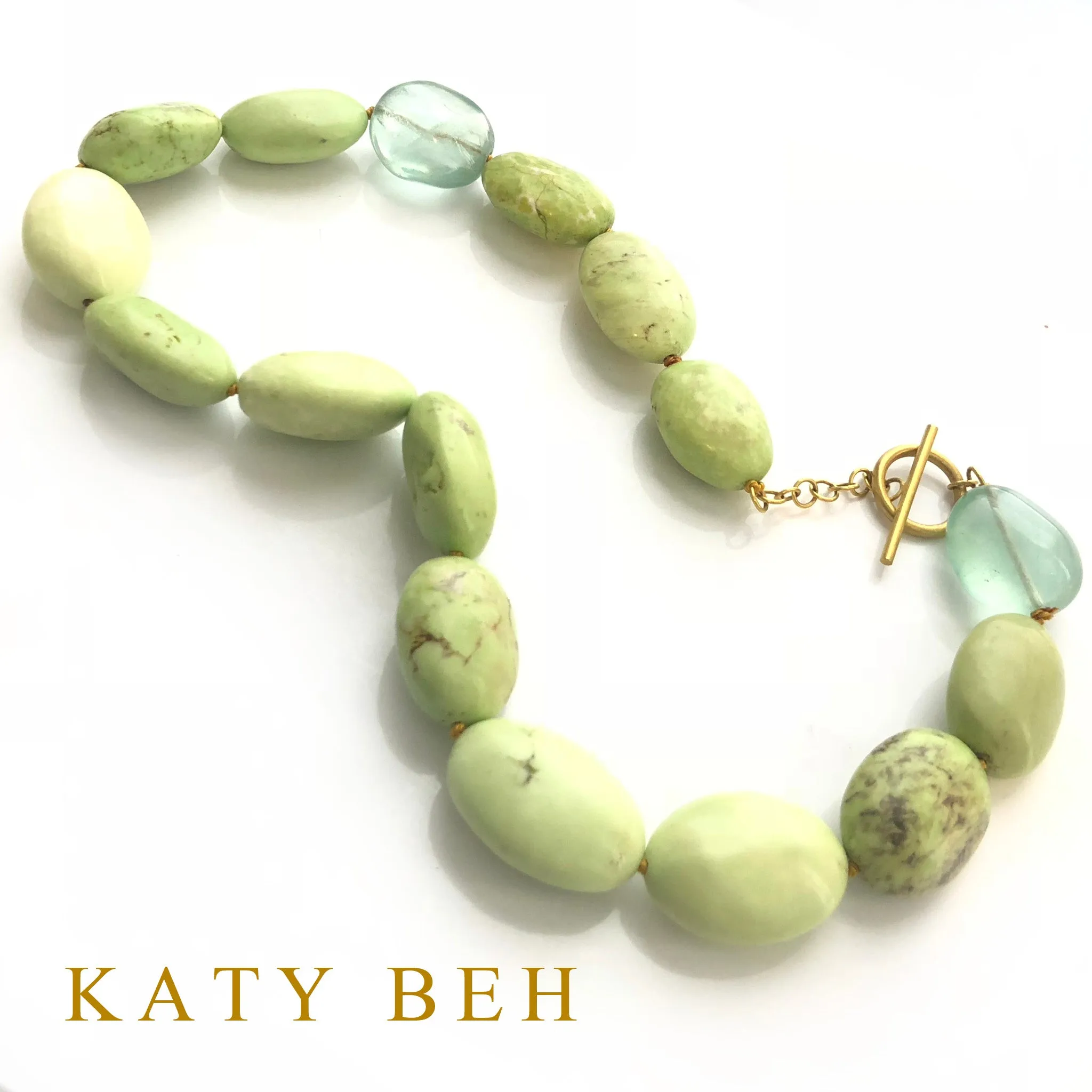Aimee Gaspeite and Amethyst Necklace