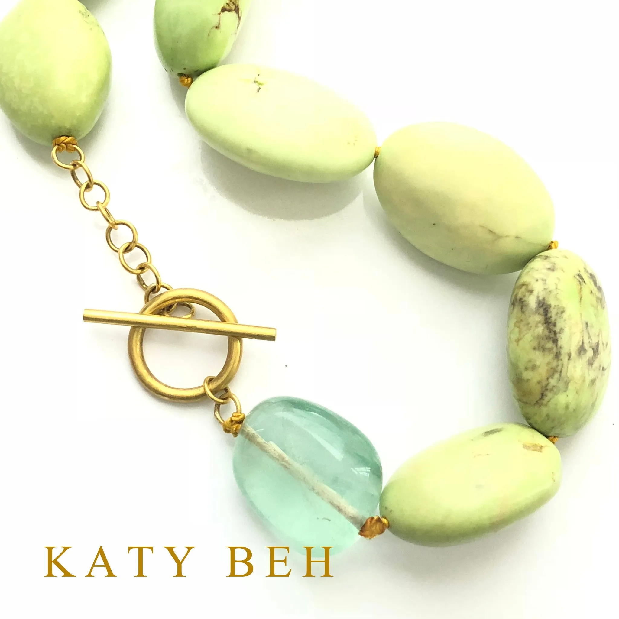 Aimee Gaspeite and Amethyst Necklace