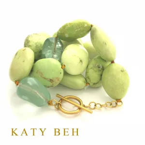 Aimee Gaspeite and Amethyst Necklace