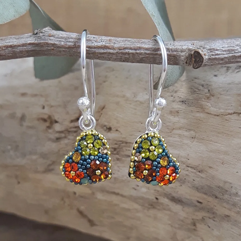 Allegra Vintage Dream Heart Drop Earrings