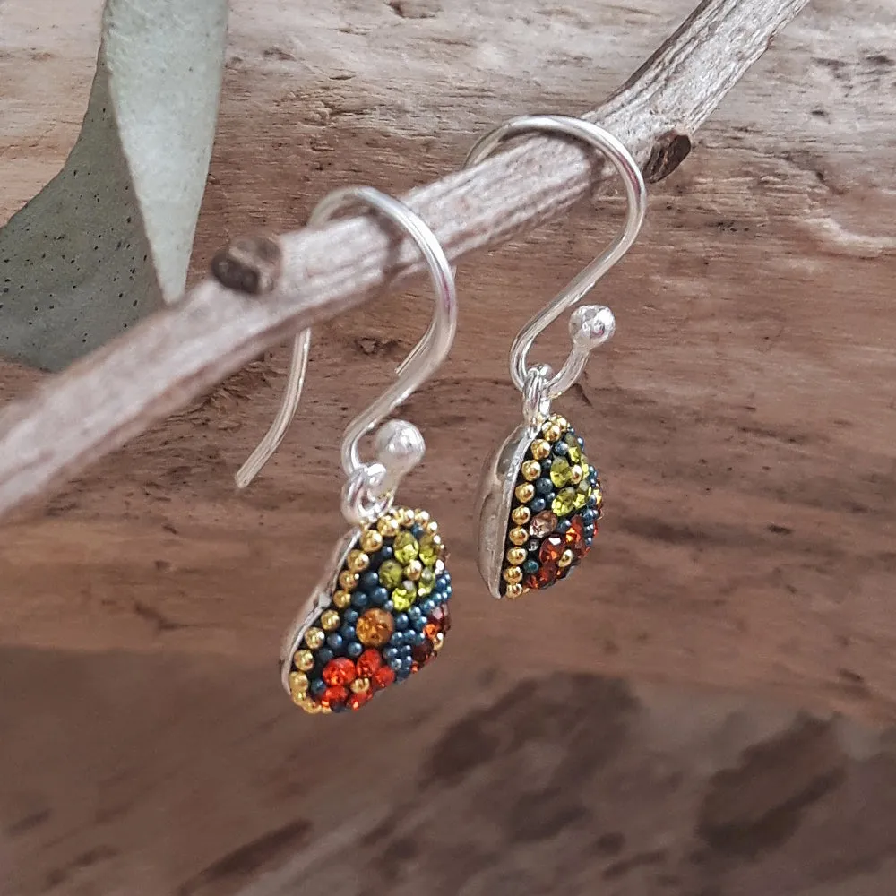 Allegra Vintage Dream Heart Drop Earrings
