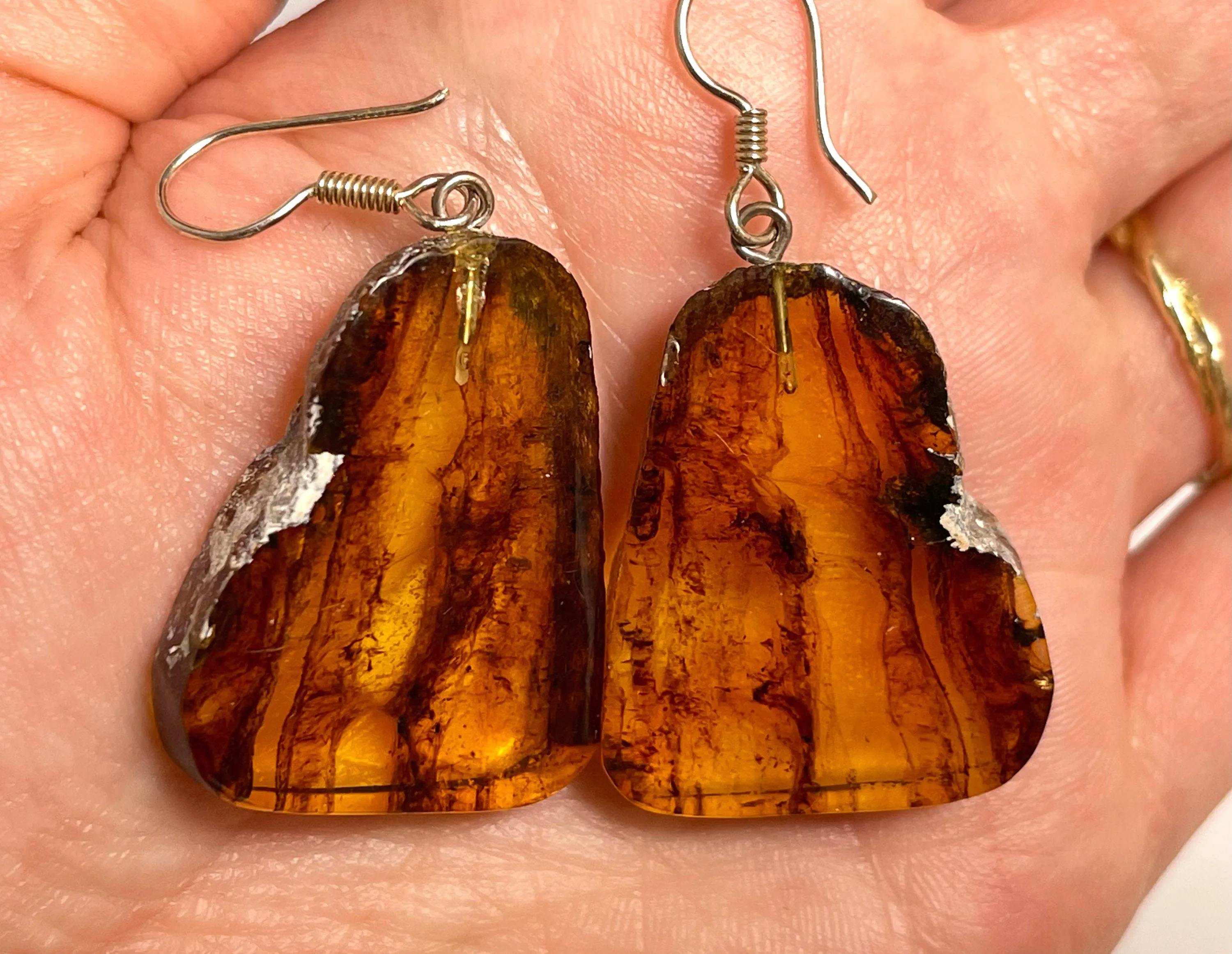 AMBER Crystal Earrings - Statement Earrings, Dangle Earrings, Handmade Jewelry, Healing Crystals and Stones, 50363
