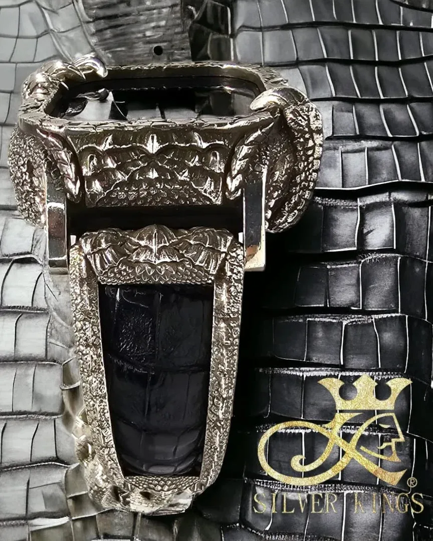 Apple Watch Case and Bangle for Ultra Silver 925