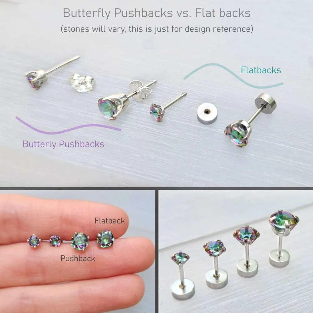 Brilliant Ruby Stud Earrings