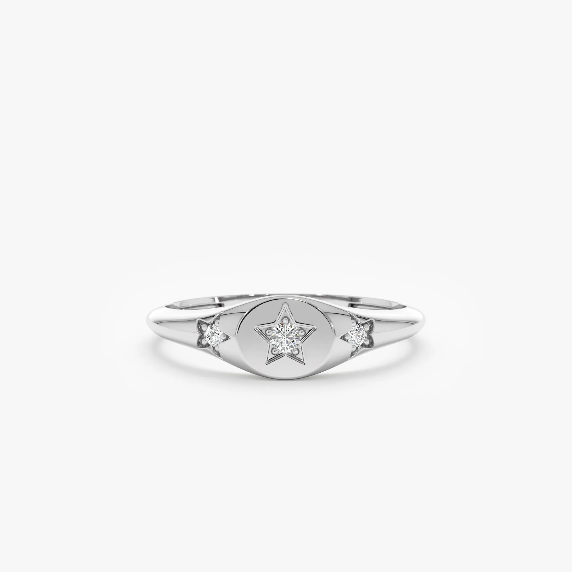 Diamond Star Signet Ring, Jai