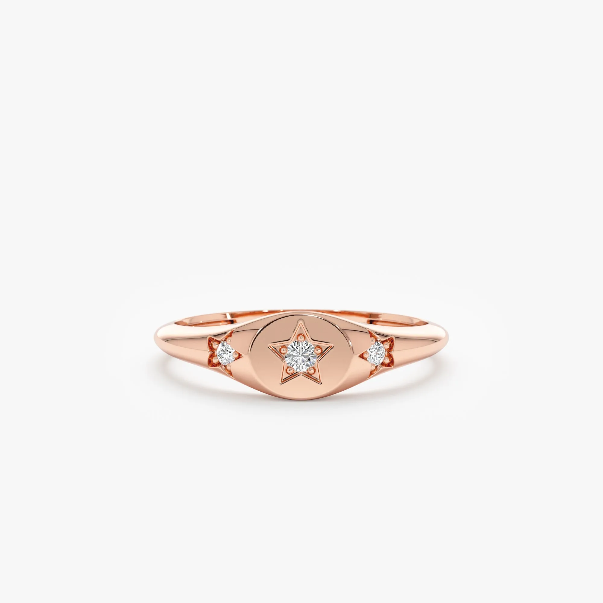Diamond Star Signet Ring, Jai