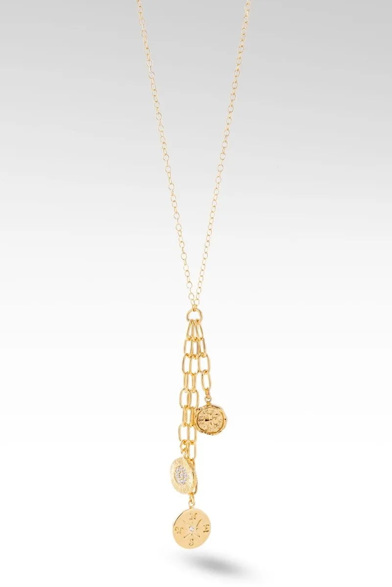 Direct My Path Necklace™ in White Zircon