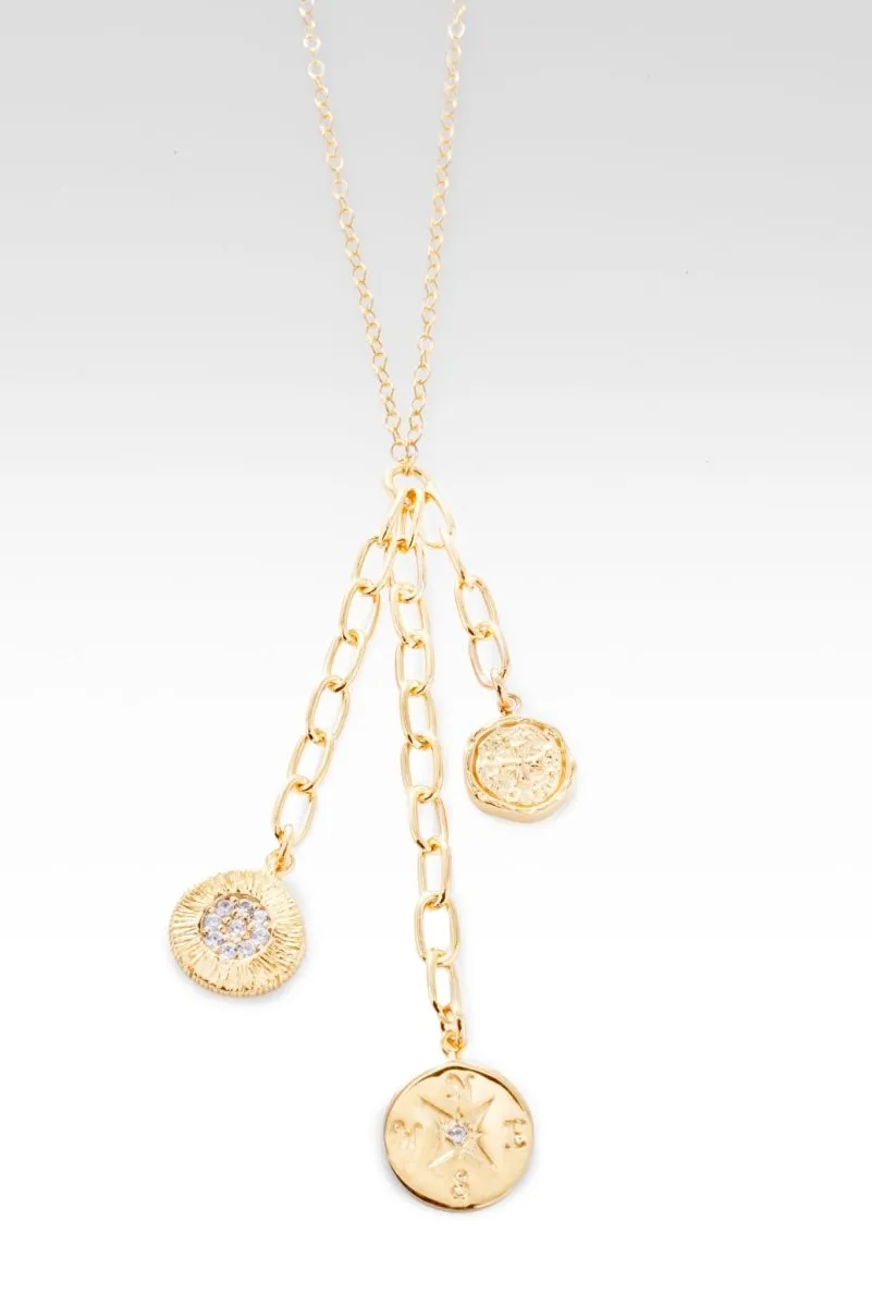 Direct My Path Necklace™ in White Zircon