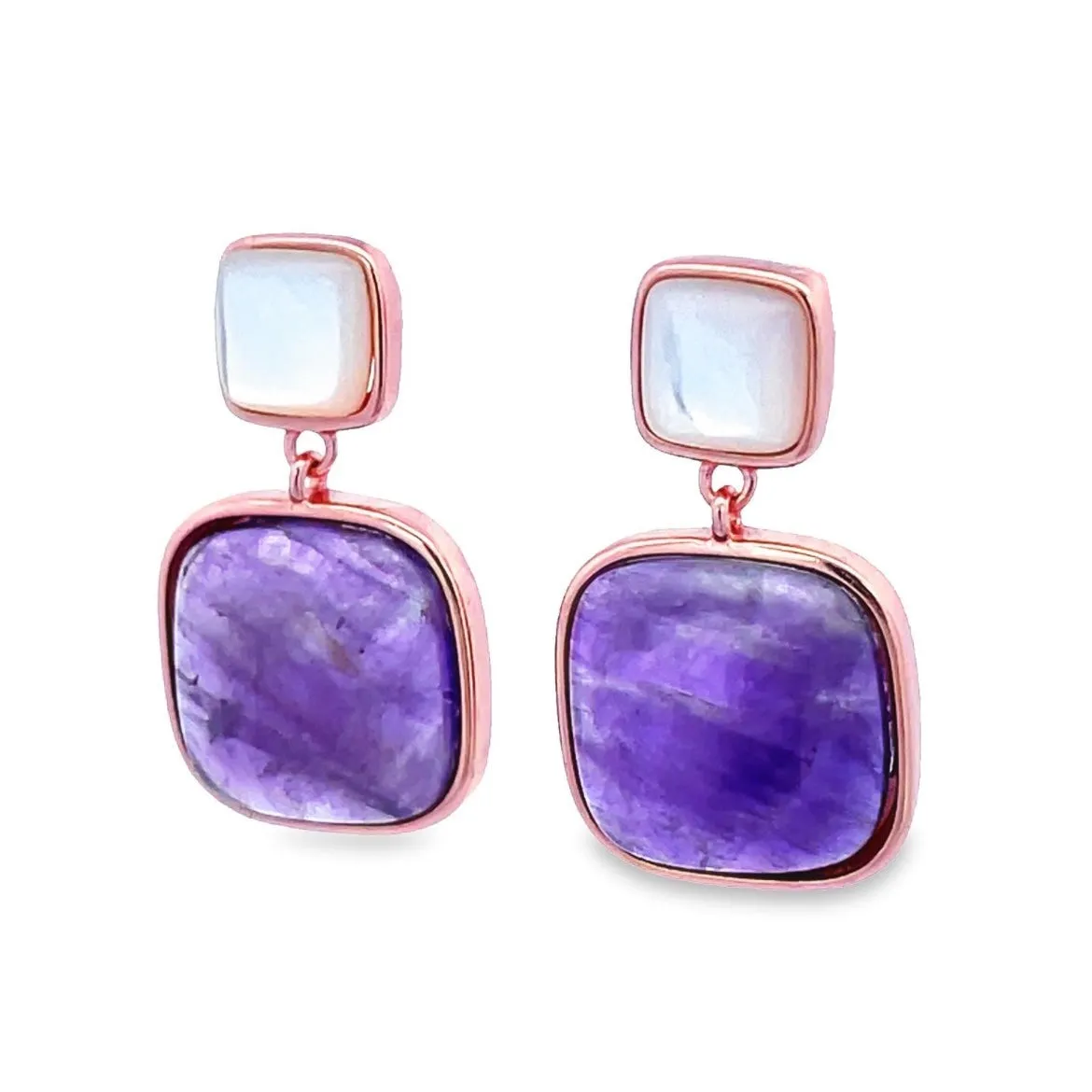 Drop-Style Square Earrings