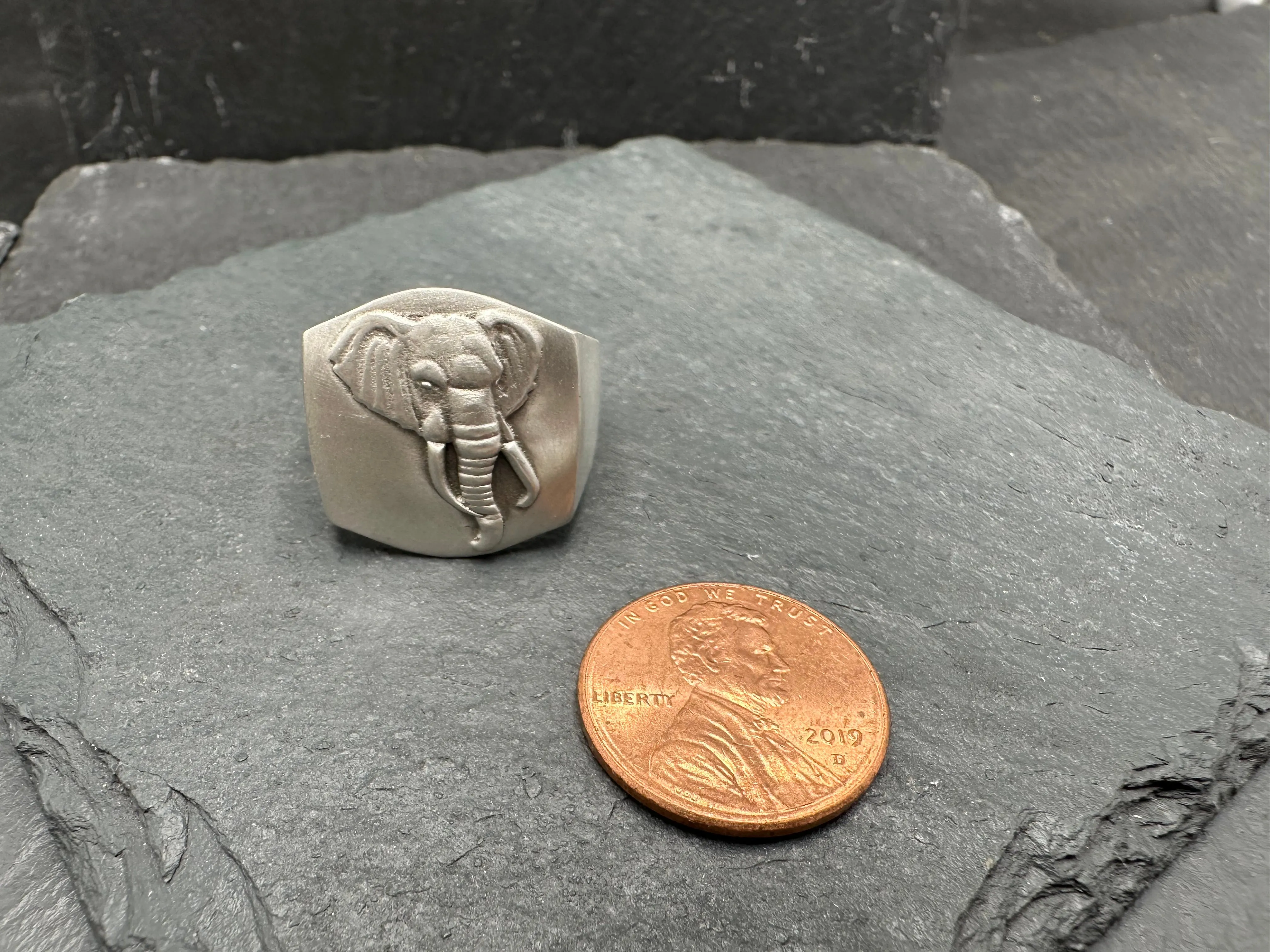 Elephant Signet Ring