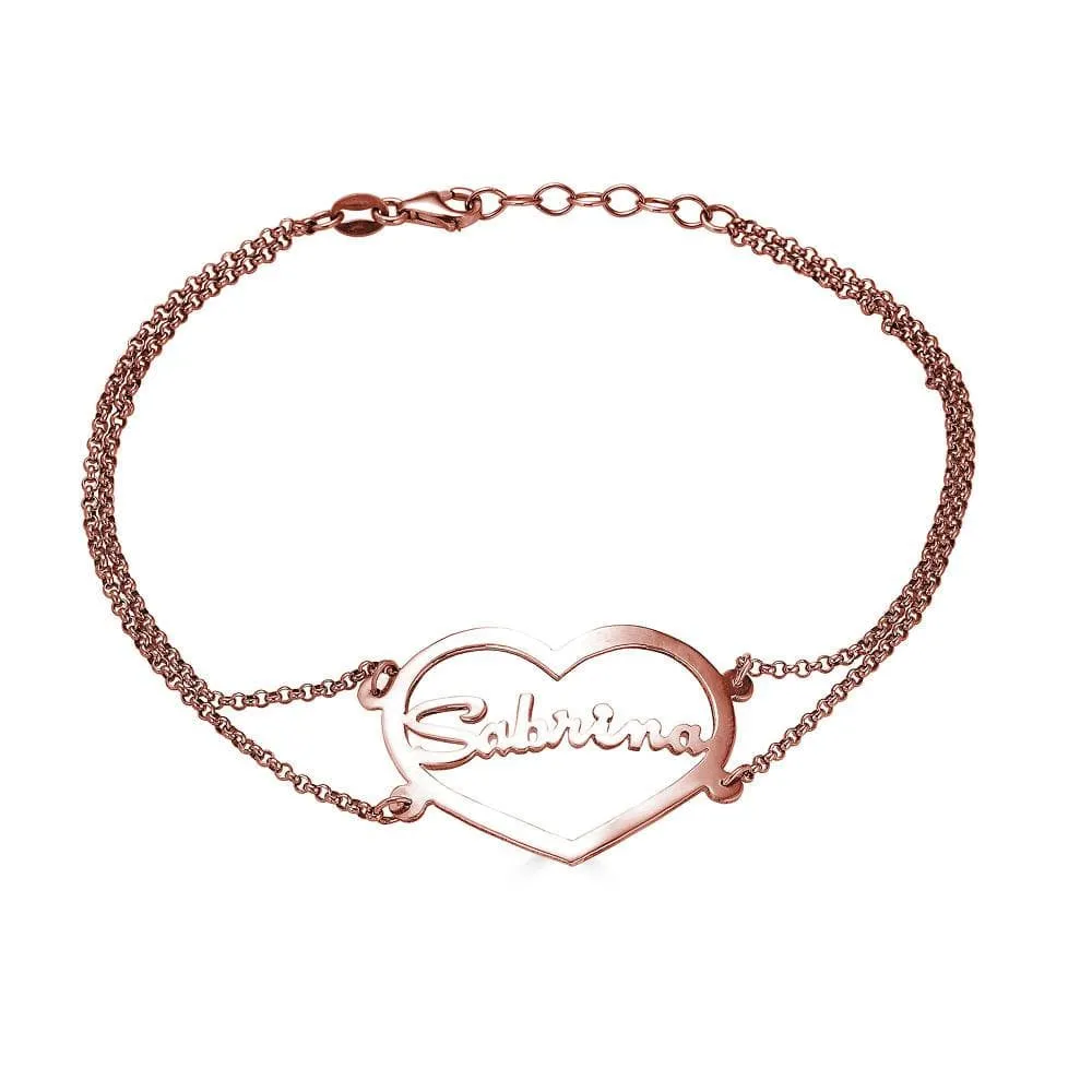 Heart Name Bracelet