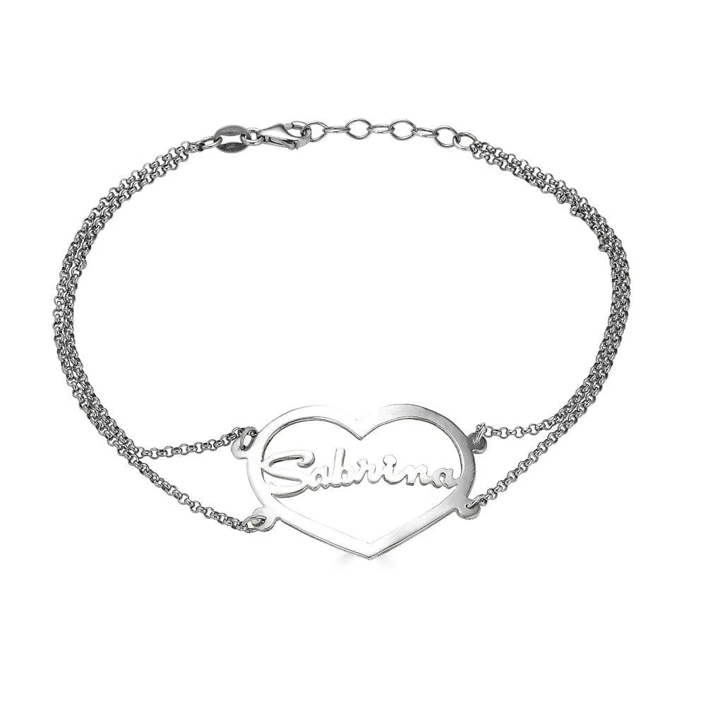 Heart Name Bracelet