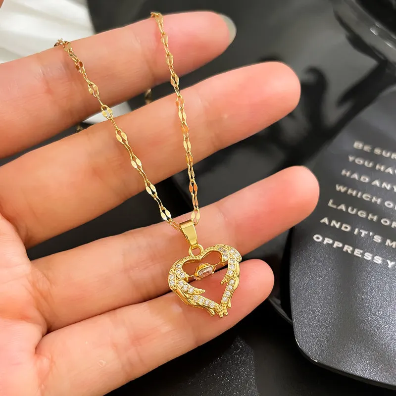 Love Smart Necklace Female Phenix Dance In The Sky Cold Style Luxury Temperament Clavicle Chain