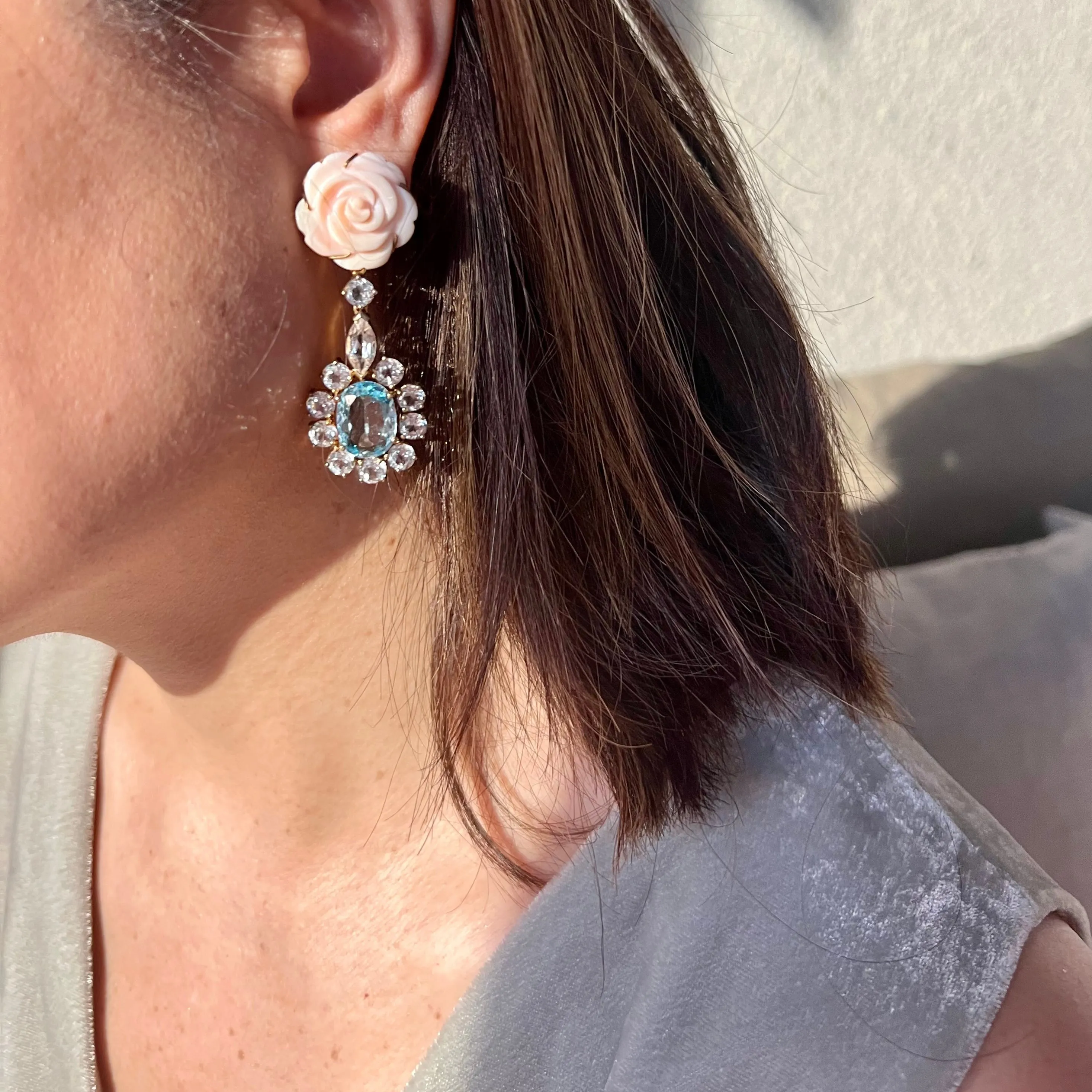 MORENO Tourmaline & Topaz Earrings