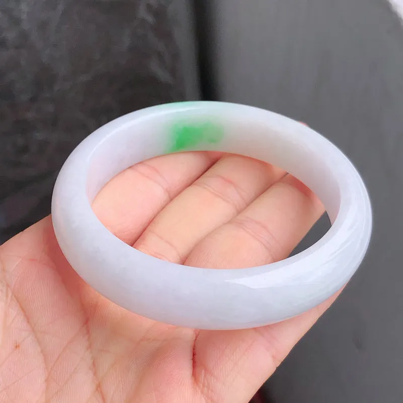 Natural Jade Bangle Jadeite Bangle Internal Diameter 59.0mm NBE093