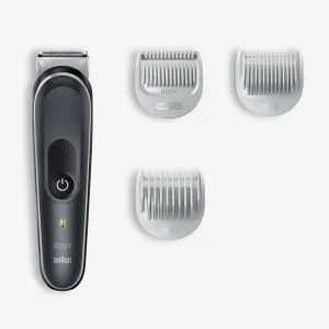 New - Braun Series 3 BG3340 Men's Rechargeable Body Groomer   2 Attachment Combs