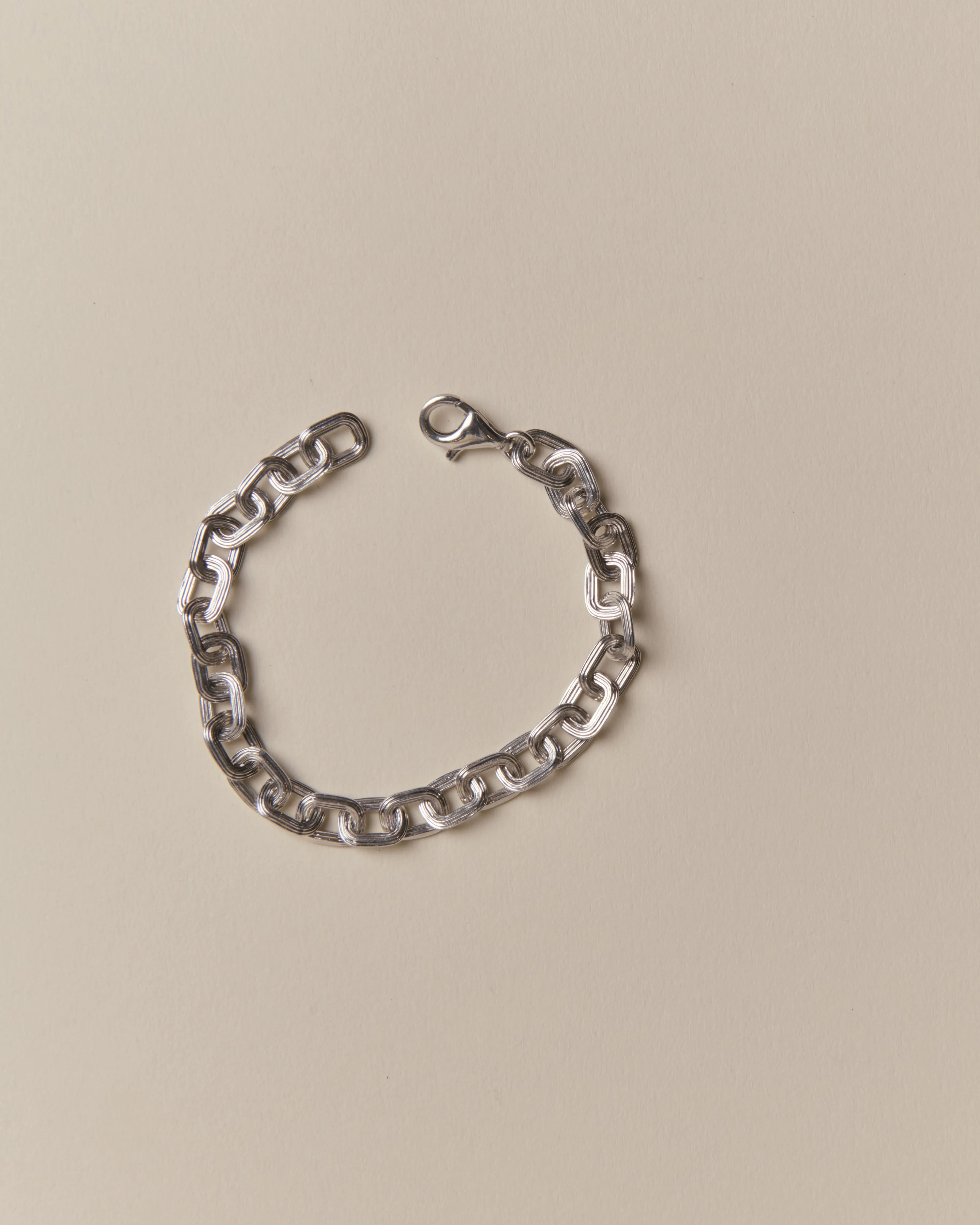 Reese Step Link Bracelet 925 Recycled Sterling Silver