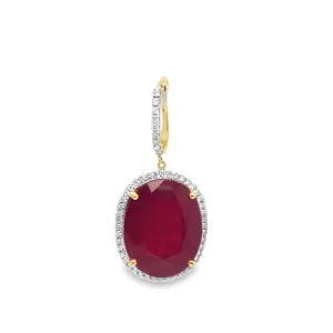 Ruby Drop Earrings
