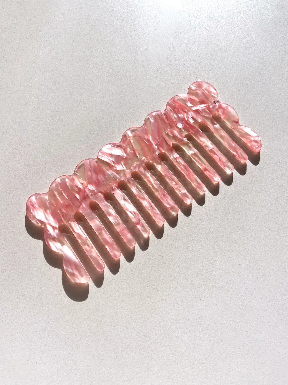 Scalloped Edge Acetate Hair Comb