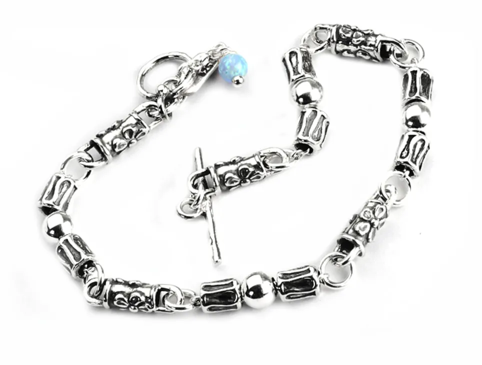Silver Barrel Bracelet 2