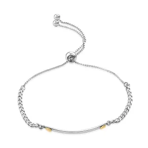 Sterling Silver Name Tag Bracelet