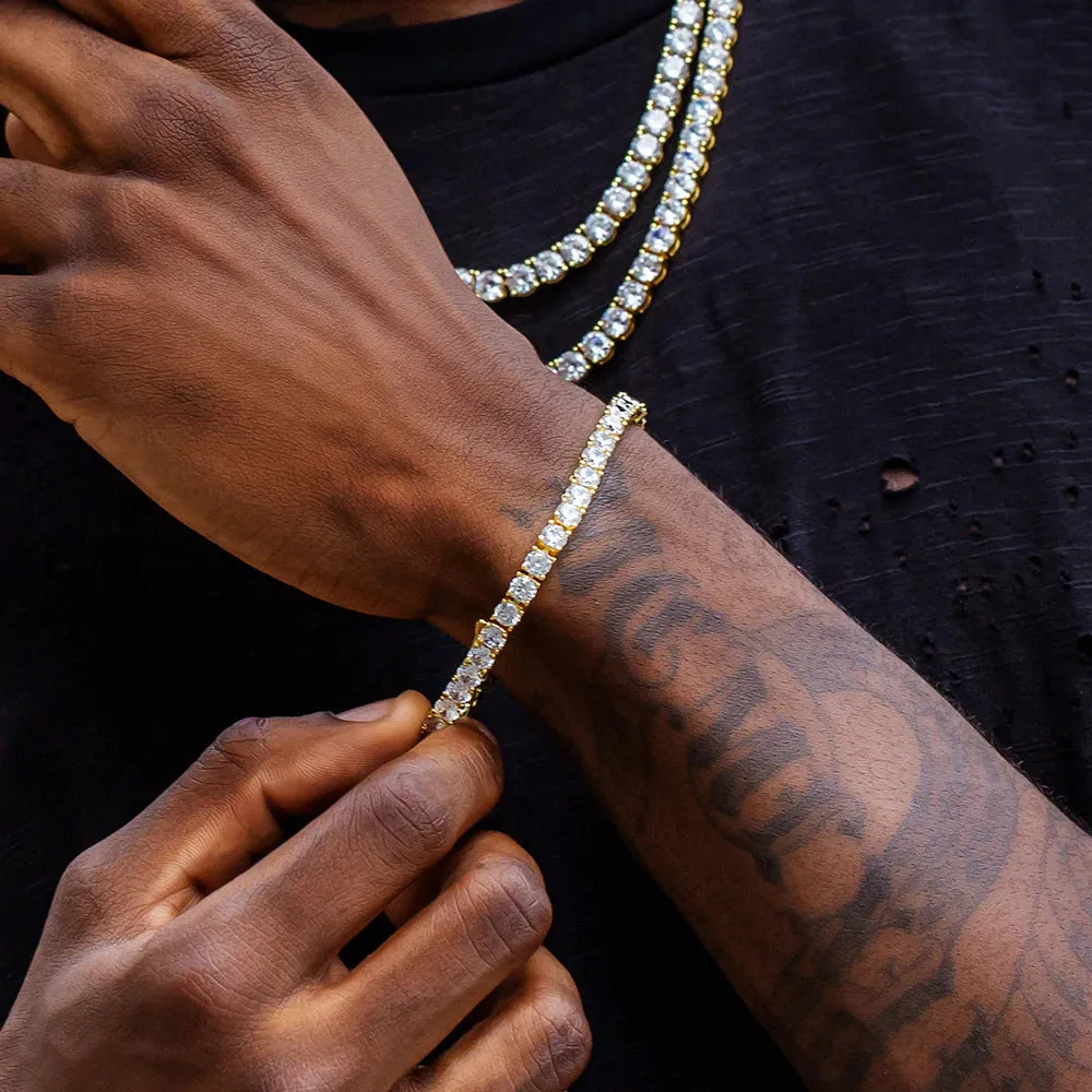 The Ice Age III® -  3mm Diamond Tennis Bracelet