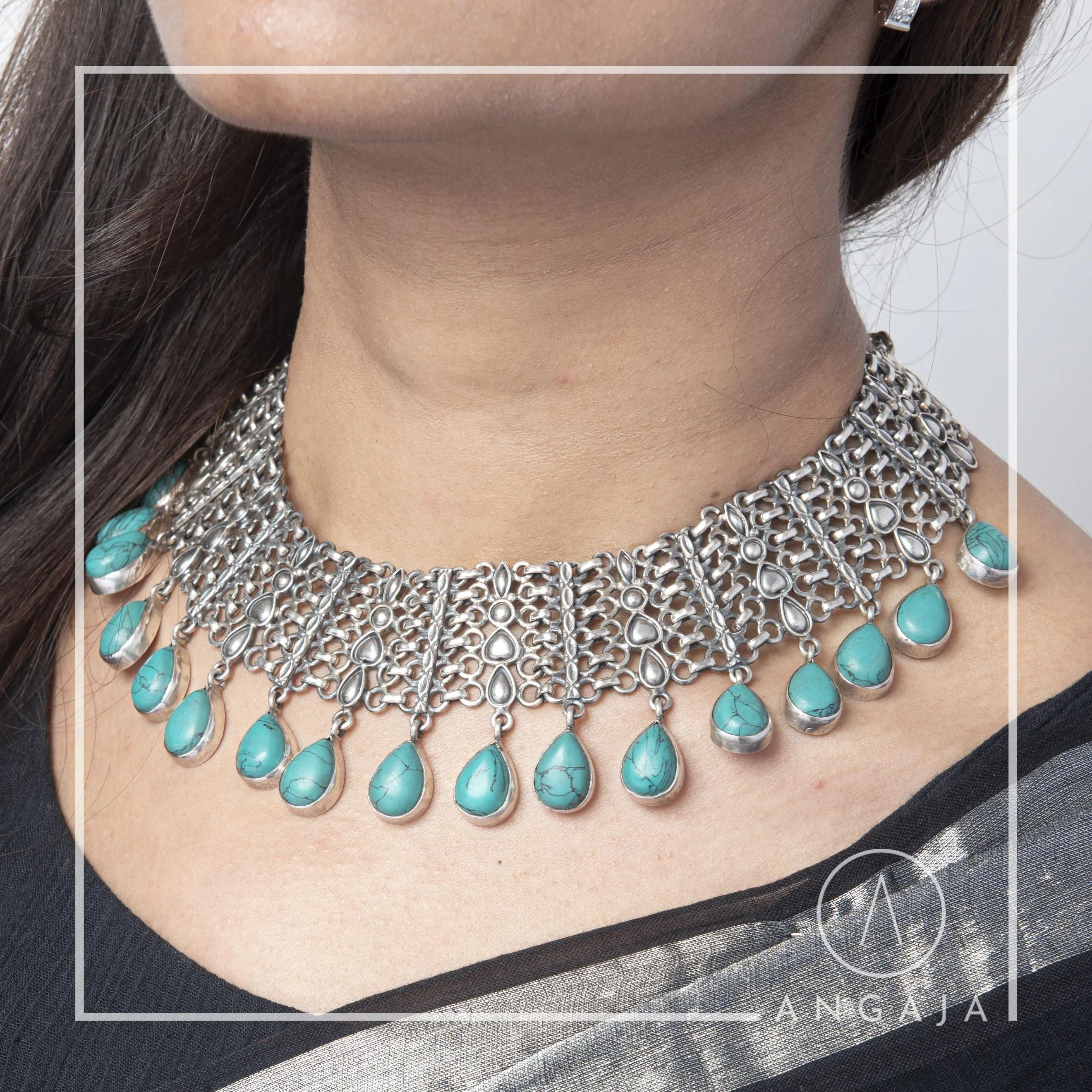 Turquoise Silver Necklace